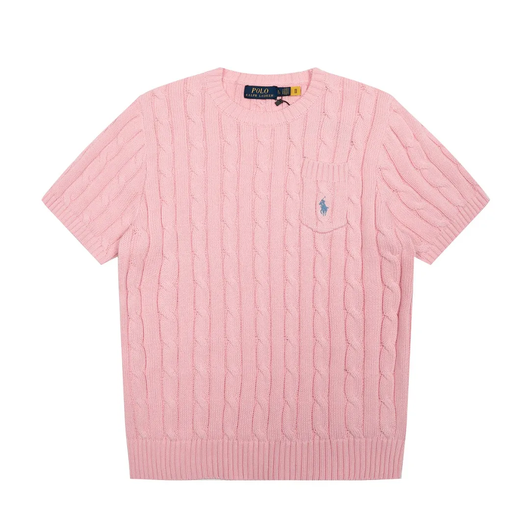 P154 💰 "Top quality" Style number: DS222# (not off the shelves all year round) [Ralph Lauren round neck pocket style solid color pony embroidered logo knitted short sleeves] ✅Ralph Lauren Ralph Lauren classic basic pocket all-match style goddess knitted short sleeves for all seasons ✅Main supplier platform live broadcast Wholesale entity Replenish when out of stock Not off the shelf ✅ZP quality 1:1 version Scan the code to enter the GF website Counter quality ✅Details and quality are the only one in Guangzhou. Imported quality cotton yarn, focusing on high-end, cost-effective, good quality needless to say. ✅The version is restored to the original order. The maximum size can be worn up to 160 pounds. Loose, comfortable and stress-free. ✅The upper body is simple and easy to match. A must-have for goddess ootd. Good-looking clothes are never picky. A must-have in the goddess’ wardrobe. Size: S-XL. Color: White, almond, purple, orange, gray, yellow, black, khaki, pink, navy, rose, green. Chinese red olive green light blue white label light blue blue label